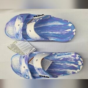 CROCS Blue and White Sandals